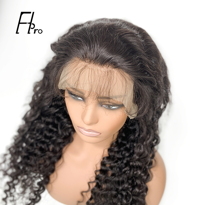 180% Destiny 13x4 Front Lace Wig Free Part Hair Deep Wave Texture Natural Color